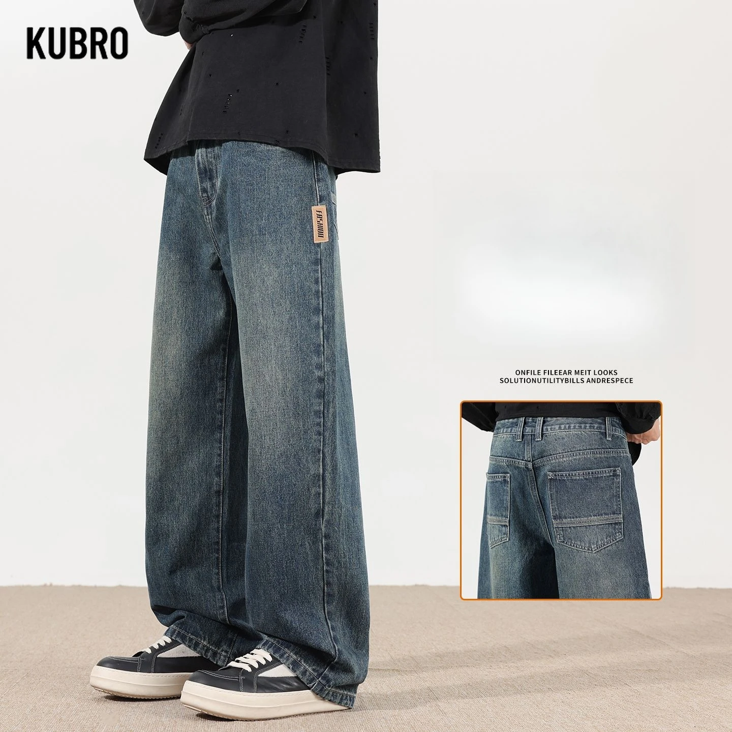 Американские ретро и ностальгические джинсы для мужчин, весенне-осенние свободные модные широкие универсальные брюки с прямыми штанинами, мужские брюки
Американские ретро и ностальгические джинсы для мужчин, весенне-осенние свободные модные широкие универсальные брюки с прямыми штанинами, мужские брюки