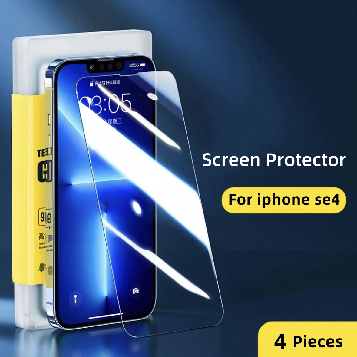 4-1Pcs Clear Tempered Glass For Apple iPhone 16e SE4 Screen Protector iphone 16e Screen Glass Protective Phone Film iphone 16e
4-1Pcs Clear Tempered Glass For Apple iPhone 16e SE4 Screen Protector iphone 16e Screen Glass Protective Phone Film iphone 16e