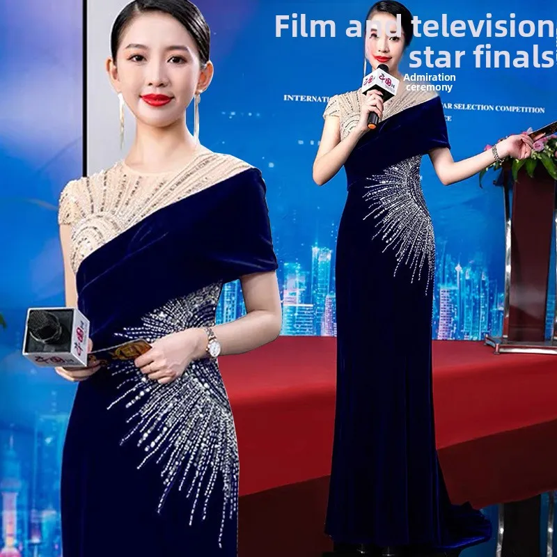 Summer New Heavy Work Faion ow Evening Gown Host Tailored Fi Tail Performance Dr Zipper Waist mid Waist Gathered
Summer New Heavy Work Faion ow Evening Gown Host Tailored Fi Tail Performance Dr Zipper Waist mid Waist Gathered