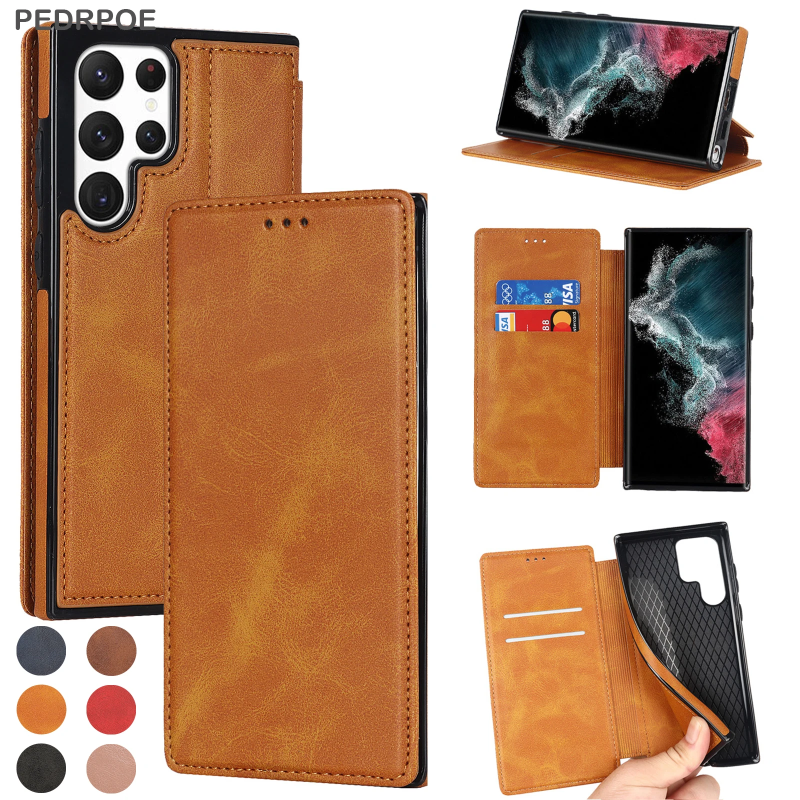 Wallet Leather Case For Samsung Galaxy S22 Ultra S21 S20 S10 S9 S8 Plus Note 20 Ultra Note 10 9 8 Plus Luxury Flip Protect Cover
Wallet Leather Case For Samsung Galaxy S22 Ultra S21 S20 S10 S9 S8 Plus Note 20 Ultra Note 10 9 8 Plus Luxury Flip Protect Cover