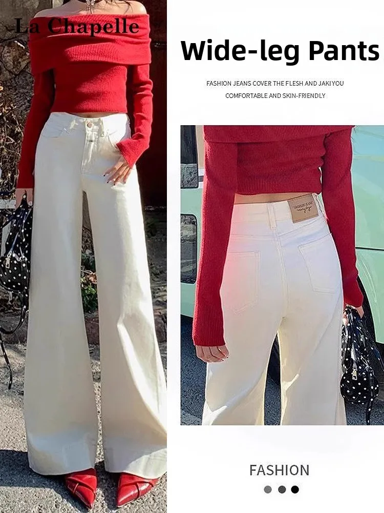 High Waist Straight Leg Denim Jeans Women's Spring Summer Elastic Slimming Lazy Feeling Floor Length Pants Beige
High Waist Straight Leg Denim Jeans Women's Spring Summer Elastic Slimming Lazy Feeling Floor Length Pants Beige