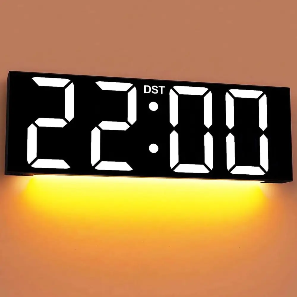 22 Inch LED Wall Clock with Large Display, Dual Time Zone, Night Light, Ideal for Home, Office, and Gifts
22 Inch LED Wall Clock with Large Display, Dual Time Zone, Night Light, Ideal for Home, Office, and Gifts