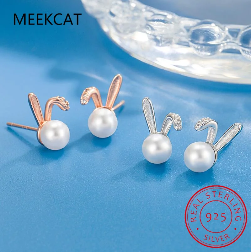 Girls 100% 925 Sterling Silver Cute Rabbit Pearl Stud Earrings for Daughter Fine Birthday Jewelry Gift DS3962
Girls 100% 925 Sterling Silver Cute Rabbit Pearl Stud Earrings for Daughter Fine Birthday Jewelry Gift DS3962