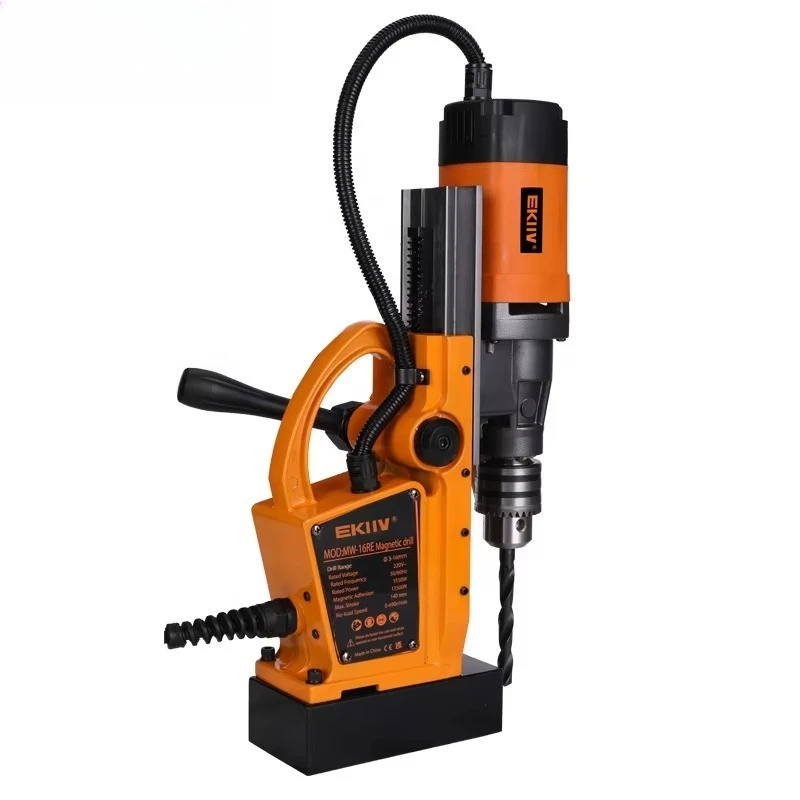 MW-16RE Magnetic Drill and Tapping Machine with Forward/Reverse for M6-M8 Threads on Metal Plate
MW-16RE Magnetic Drill and Tapping Machine with Forward/Reverse for M6-M8 Threads on Metal Plate