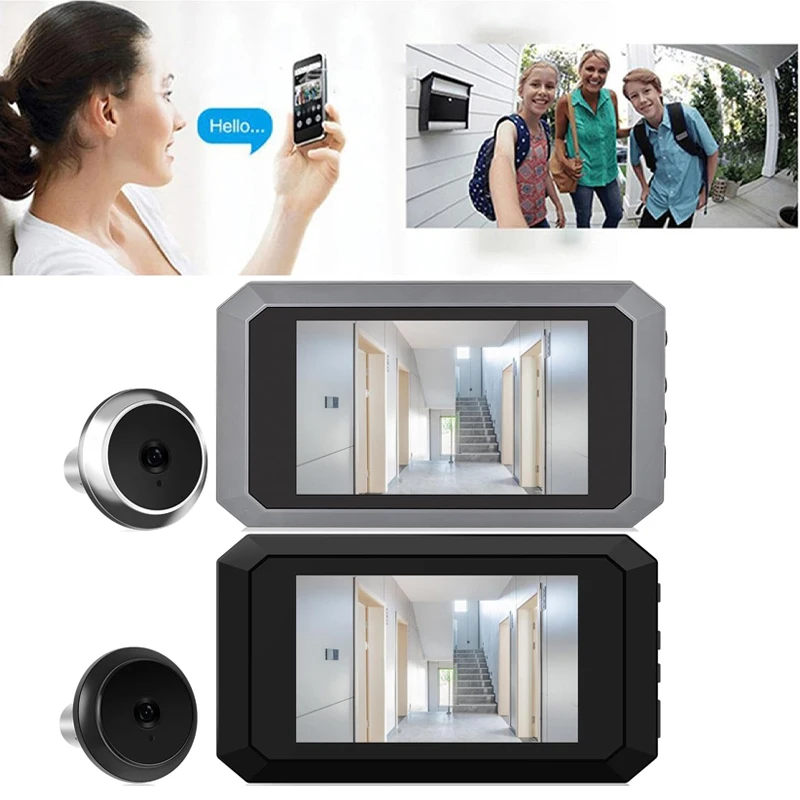 4Inch Screen 2MP 1080P Visual Doorbell 125Degree Wide Angle Video Door Phone Peephole Viewer
4Inch Screen 2MP 1080P Visual Doorbell 125Degree Wide Angle Video Door Phone Peephole Viewer