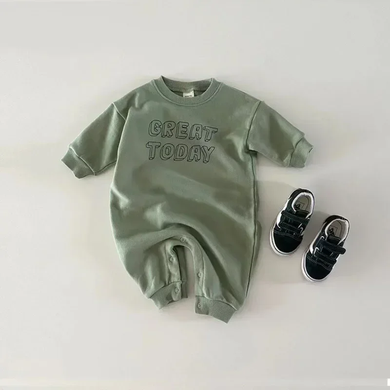 Autumn Children Outfits Boy Girl Baby All-match Simple Long Sleeve Romper Infant Letter Print Cotton Jumpsuit Kid Cotton Onesie
Autumn Children Outfits Boy Girl Baby All-match Simple Long Sleeve Romper Infant Letter Print Cotton Jumpsuit Kid Cotton Onesie