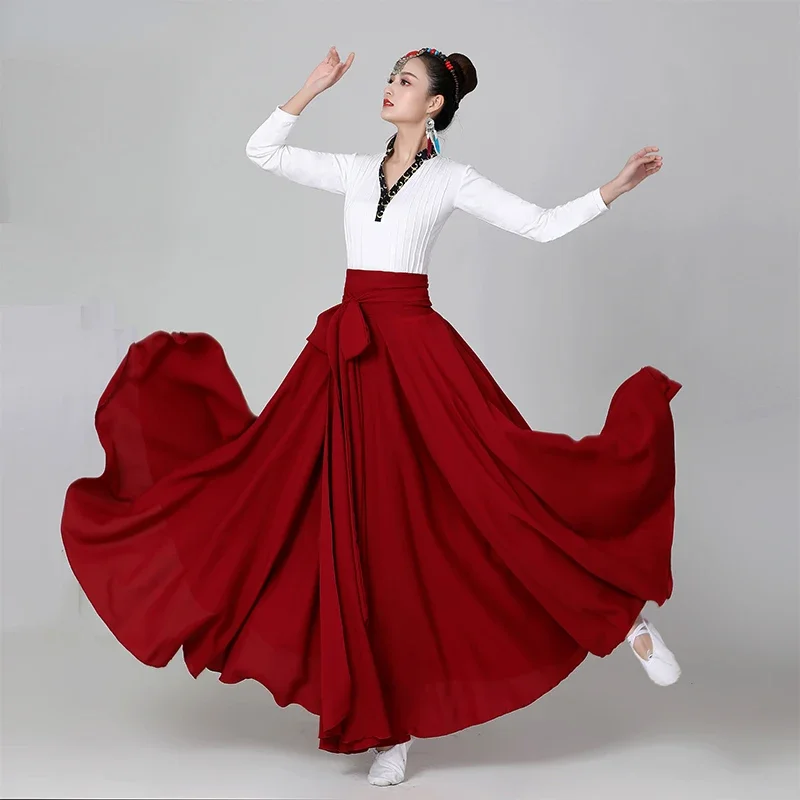 Tibetan Ethnic Square Dance Performance Dress Female Mongolian Gown Minority Costumes Dress Traditional Folk Mongolian Dance
Tibetan Ethnic Square Dance Performance Dress Female Mongolian Gown Minority Costumes Dress Traditional Folk Mongolian Dance