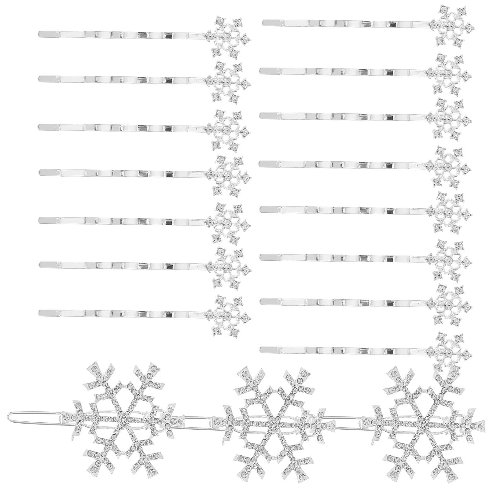 Snowflake Hair Accessories Clip Set Rhinestone Hairpins Women Headdress Crystal Snowflake Barrettes Christmas Wedding Daily Wear
Snowflake Hair Accessories Clip Set Rhinestone Hairpins Women Headdress Crystal Snowflake Barrettes Christmas Wedding Daily Wear