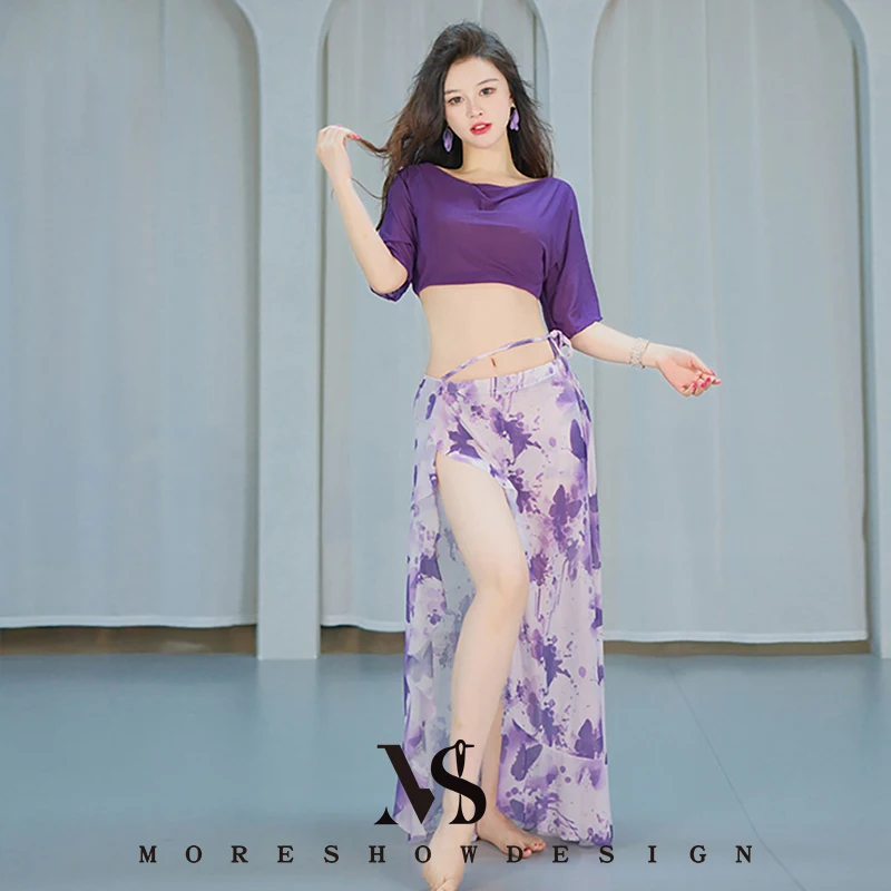 Women's Belly Dance Performance Suit Top + Slit Skirt Dance Costume Stage Outfit Practice Clothes for Fitness Gymnastics
Women's Belly Dance Performance Suit Top + Slit Skirt Dance Costume Stage Outfit Practice Clothes for Fitness Gymnastics