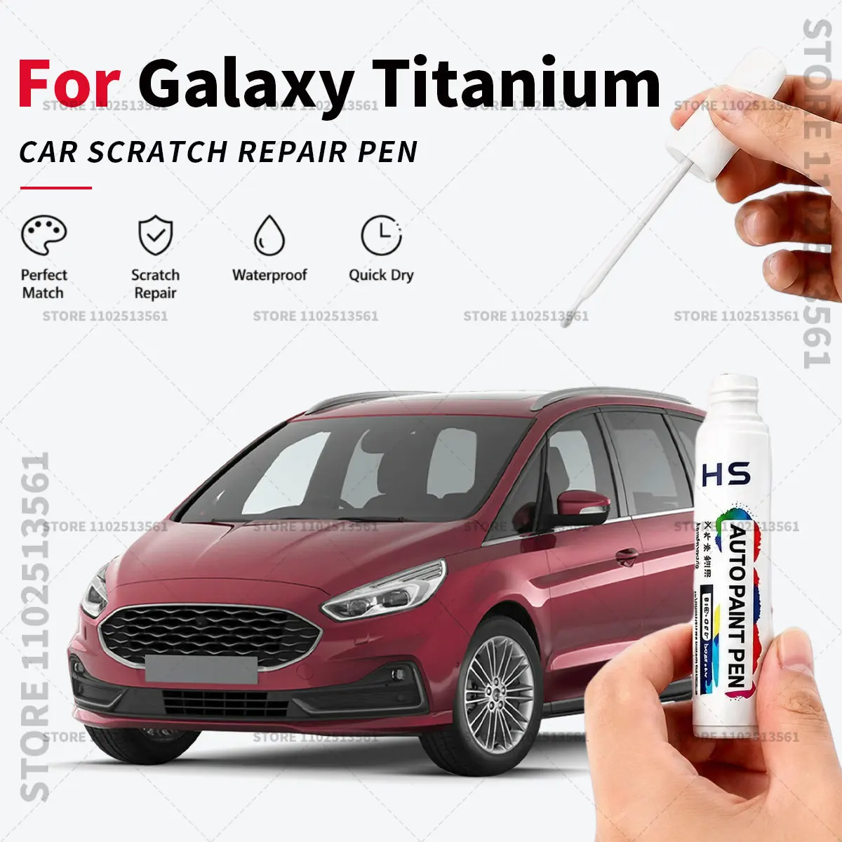 For Ford Galaxy Titanium Touch Up Paint Pen Quick Repair Car Scratch Chip Paint Brush Blue White Moondust Silver Shadow Black
For Ford Galaxy Titanium Touch Up Paint Pen Quick Repair Car Scratch Chip Paint Brush Blue White Moondust Silver Shadow Black