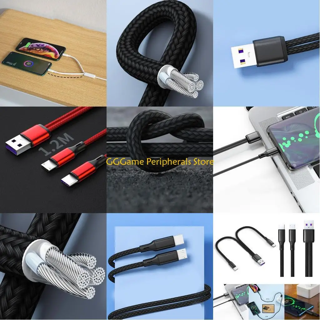 U55B Durability Type-C Splitter Charging Cable Strong Fiber Chargers Wire Cord
U55B Durability Type-C Splitter Charging Cable Strong Fiber Chargers Wire Cord