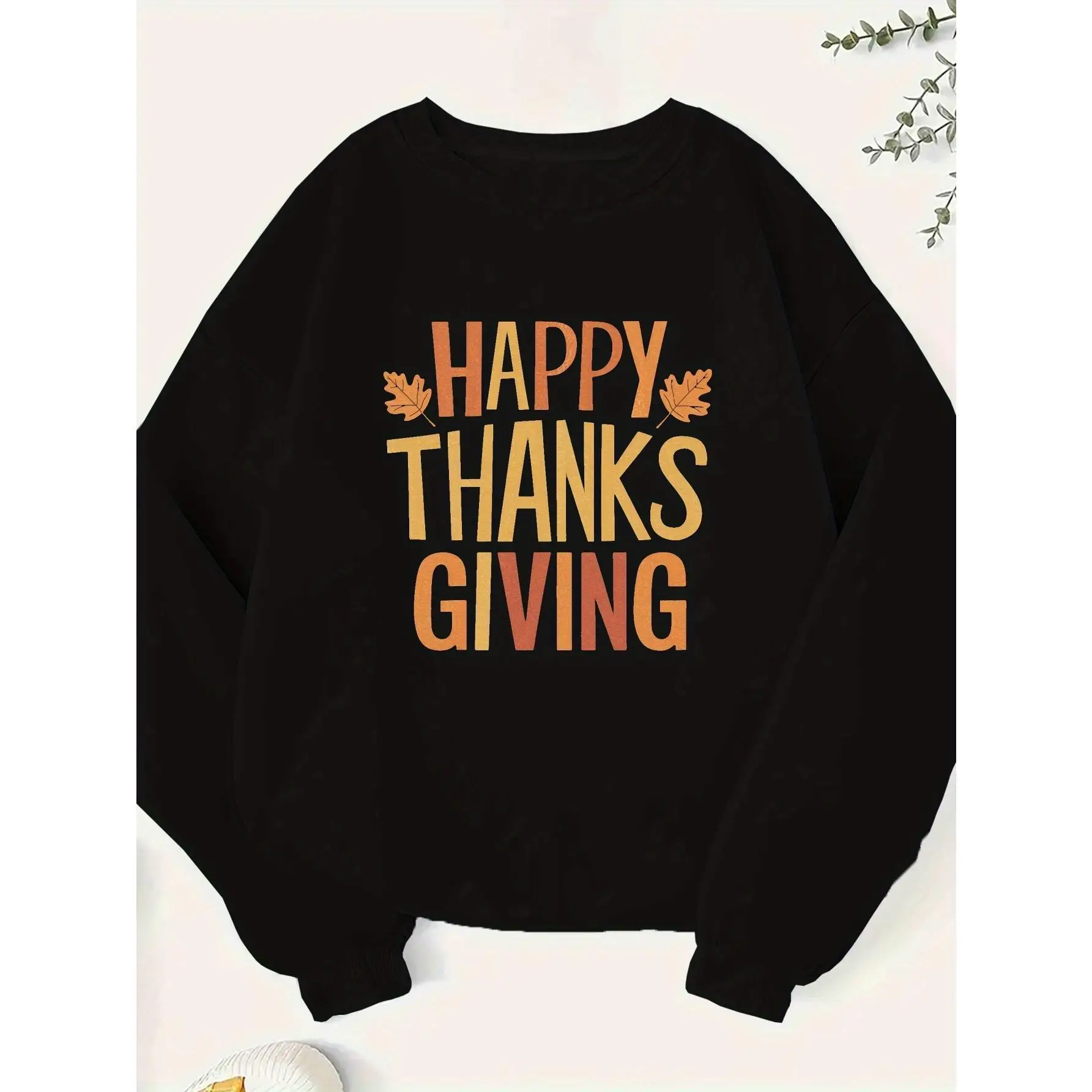 Women's "Happy Thanksgiving" Sweatshirt Retro Graphic Pullover Autumn Fall Slogan Jumper Turkey Day Gift
Women's "Happy Thanksgiving" Sweatshirt Retro Graphic Pullover Autumn Fall Slogan Jumper Turkey Day Gift