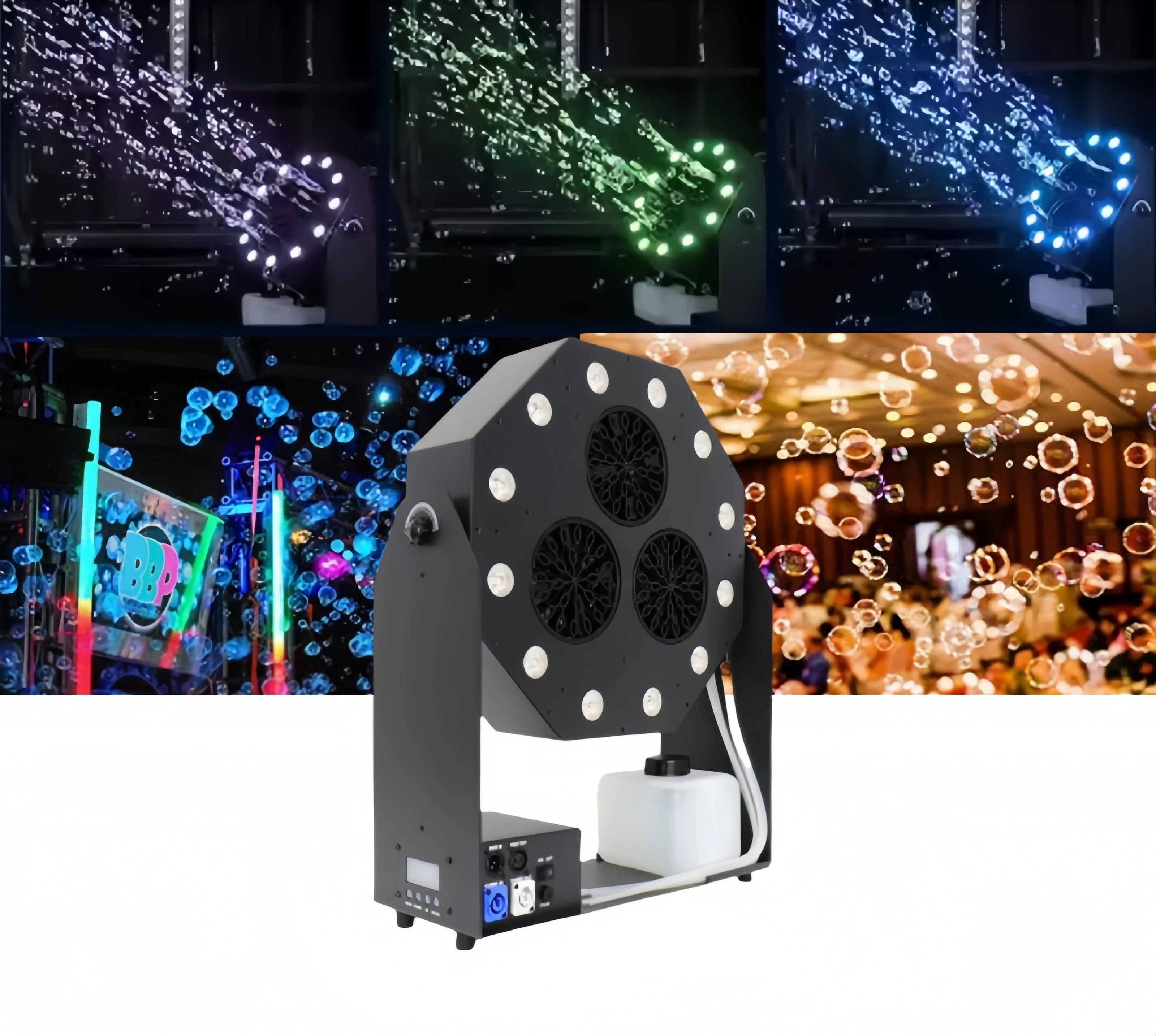 Wedding Bubble Machine Professional 120W DMX Remote LED 3 Outputs Stage Bubble Machine Dmx Bubble Machine for Events
Wedding Bubble Machine Professional 120W DMX Remote LED 3 Outputs Stage Bubble Machine Dmx Bubble Machine for Events