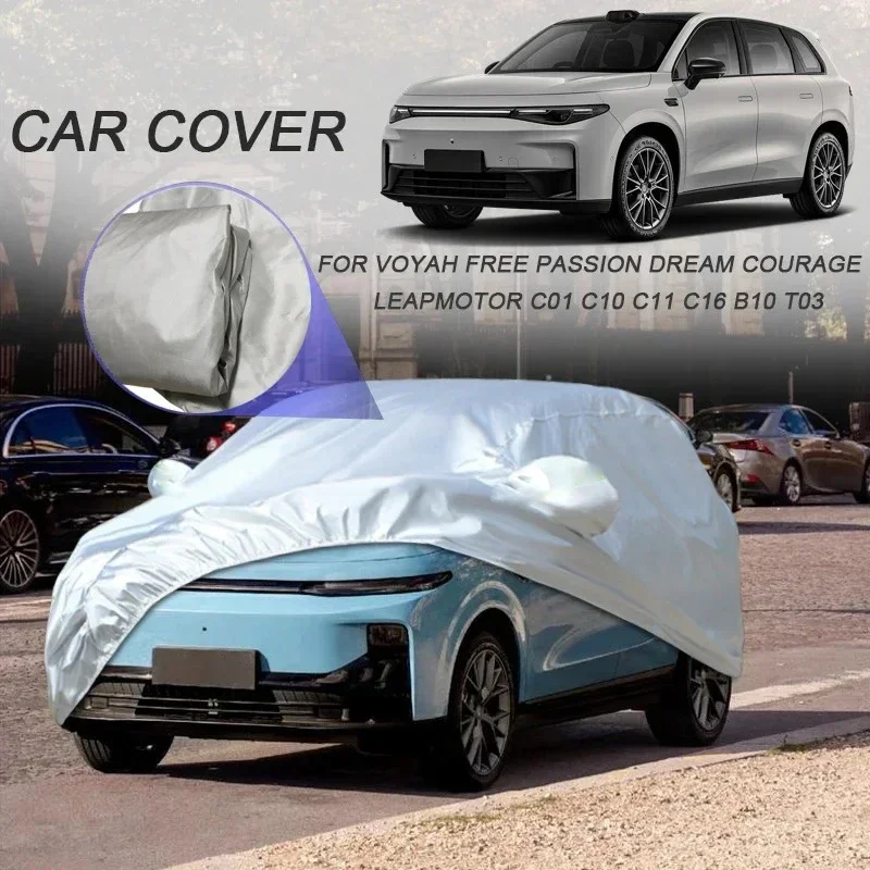 Car Cover For VOYAH FREE,PASSION,DREAM,COURAGE,LEAPMOTOR C01,C10,C11,C16 dustproof, uv resistant, and waterproof car clothing
Car Cover For VOYAH FREE,PASSION,DREAM,COURAGE,LEAPMOTOR C01,C10,C11,C16 dustproof, uv resistant, and waterproof car clothing