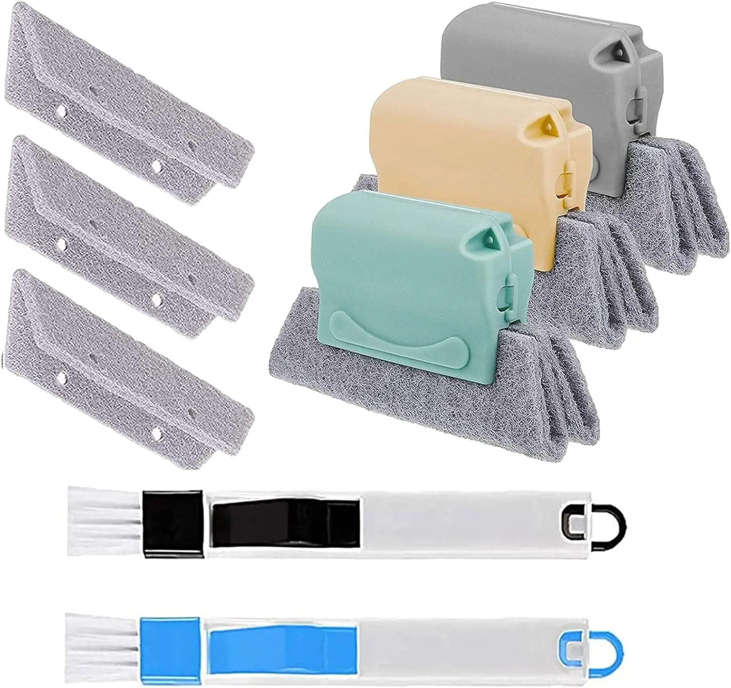 Набор для чистки оконных направляющих Magic Window - 3 щетки для пазов, 2 щетки для щелей с совком, 3 сменные салфетки для легкой уборки дома
Набор для чистки оконных направляющих Magic Window - 3 щетки для пазов, 2 щетки для щелей с совком, 3 сменные салфетки для легкой уборки дома