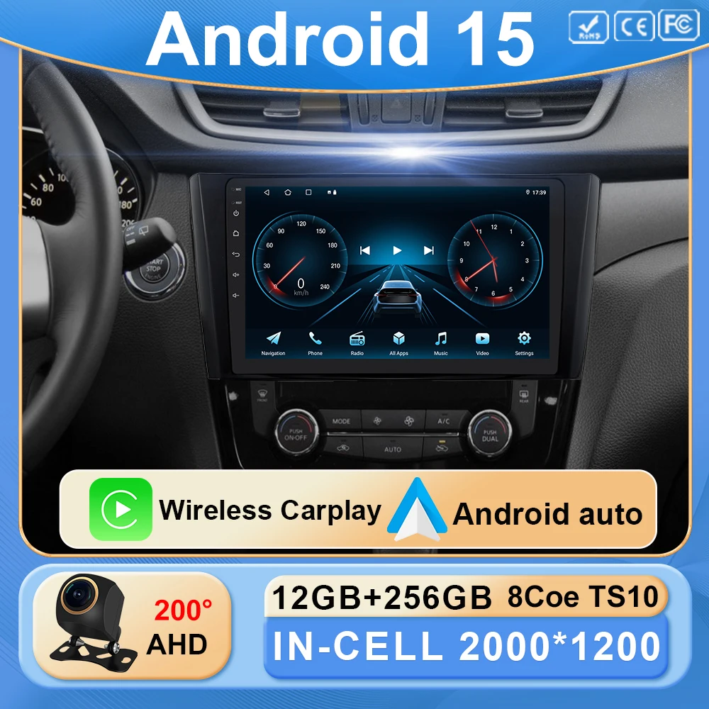 Android 15 Car Radio For Nissan Qashqai J11 X-Trail X trail T32 Rogue Dualis 2013-2022 Carplay High-performance Player DVD GPS
Android 15 Car Radio For Nissan Qashqai J11 X-Trail X trail T32 Rogue Dualis 2013-2022 Carplay High-performance Player DVD GPS