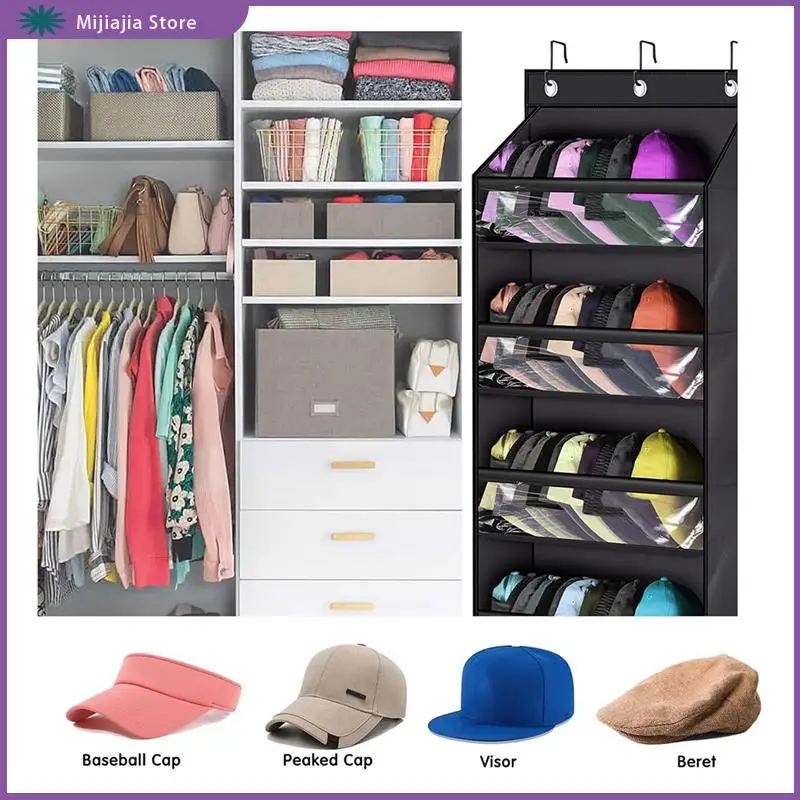 Over Door Hat Racks For Baseball Caps Clear Deep Pockets Hat Organizer For Closet Or Wall With 3 Hooks Caps Display
Over Door Hat Racks For Baseball Caps Clear Deep Pockets Hat Organizer For Closet Or Wall With 3 Hooks Caps Display
