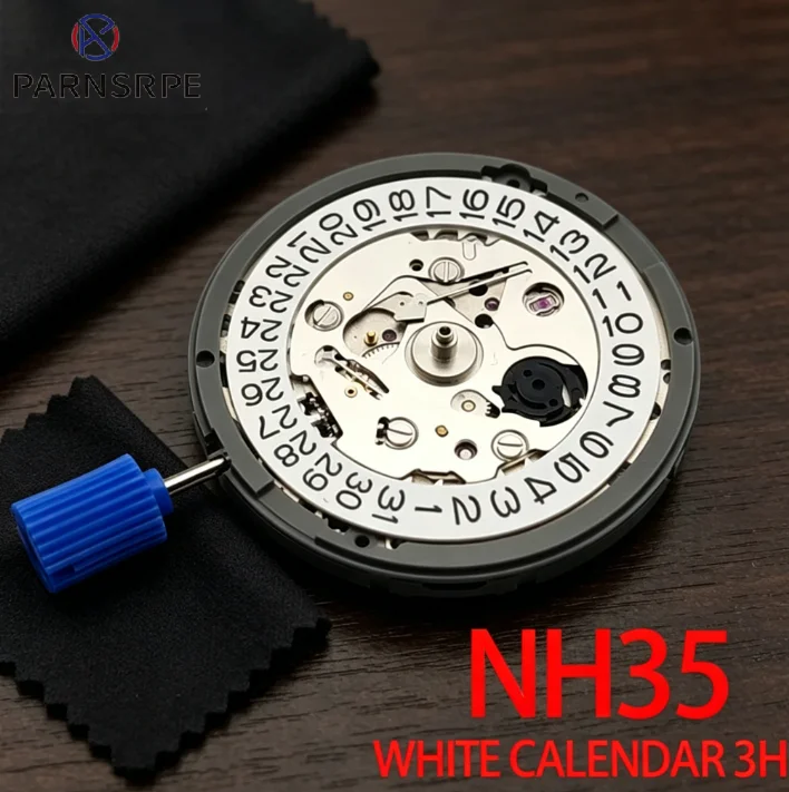 Механизм NH35 с автоподзаводом, 24 камня, высокая точность, для модификации часов, аналог NH35A, отображение даты на 3:00.
Механизм NH35 с автоподзаводом, 24 камня, высокая точность, для модификации часов, аналог NH35A, отображение даты на 3:00.