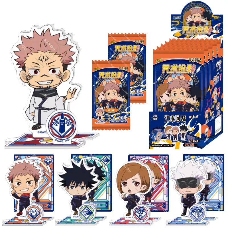 Подлинная KAYOU Jujutsu Kaisen Satoru Gojo Fushiguro Megumi Itadori Yuji стоячие тарелки Warlock Edition аниме коллекционные карты
Подлинная KAYOU Jujutsu Kaisen Satoru Gojo Fushiguro Megumi Itadori Yuji стоячие тарелки Warlock Edition аниме коллекционные карты