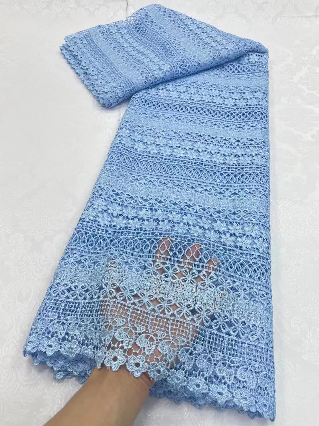 NEW Nigerian High Quality African Lace Fabric French Guipure Cord Lace Fabric For Party Sewing Luxury Evening Dresses
NEW Nigerian High Quality African Lace Fabric French Guipure Cord Lace Fabric For Party Sewing Luxury Evening Dresses
