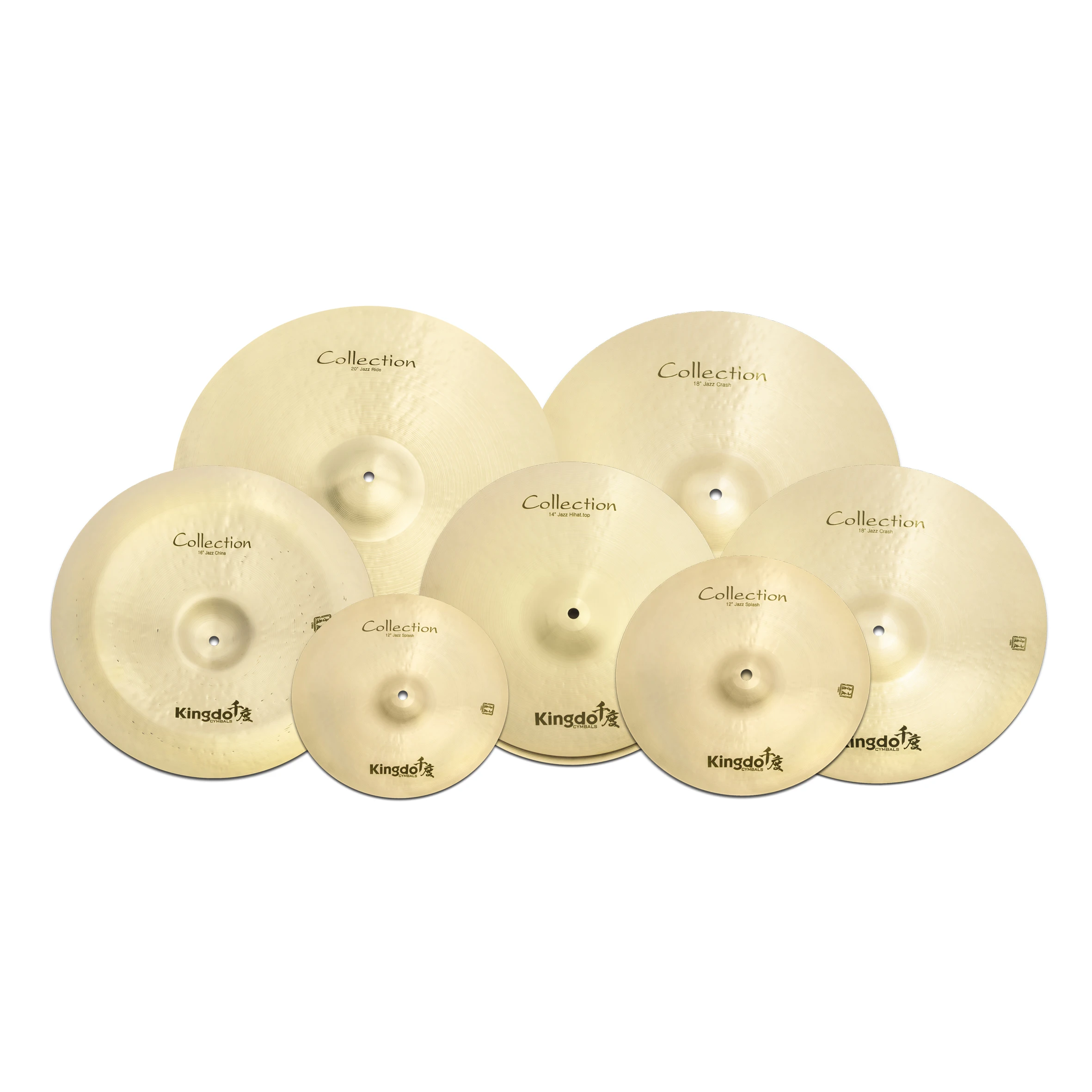 Kingdo High Quality B20 Cymbals Collection Jazz Series 5PCS Cymbals Set Cymbal Pack For Drummers
Kingdo High Quality B20 Cymbals Collection Jazz Series 5PCS Cymbals Set Cymbal Pack For Drummers