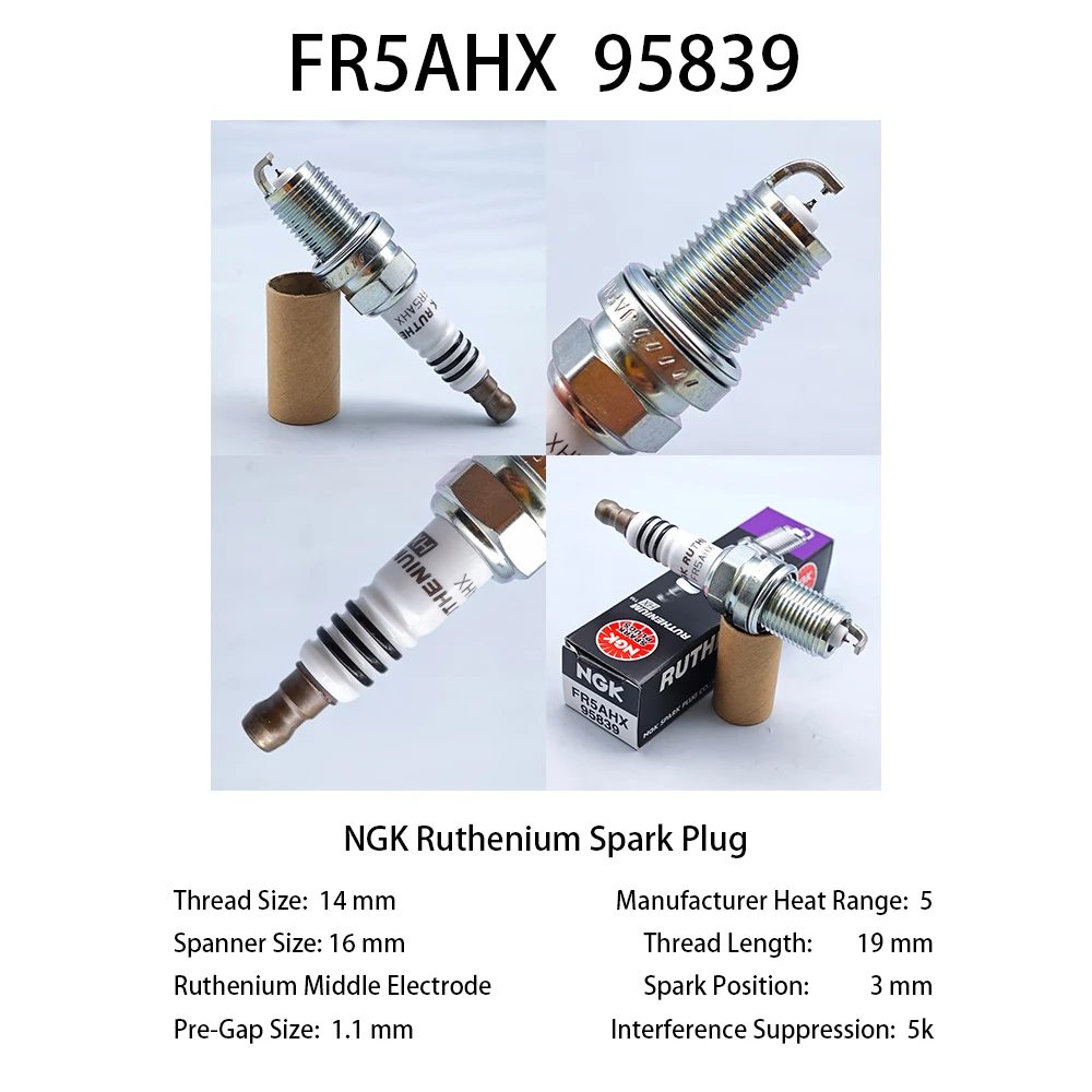 1pcs Original NGK Spark Plug FR5AHX 95839 Upgrade IFR5T11 DIFR5C11 BKR5EIX IK16TT etc
1pcs Original NGK Spark Plug FR5AHX 95839 Upgrade IFR5T11 DIFR5C11 BKR5EIX IK16TT etc