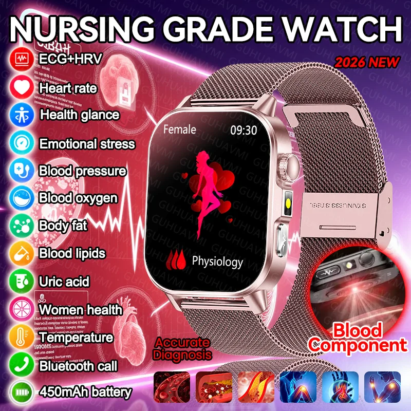 Новые женские умные часы для мониторинга здоровья с функциями ECG+HRV, измерения давления, уровня кислорода в крови, мониторинга состояния организма, с поддержкой Bluetooth-звонков для IOS.
Новые женские умные часы для мониторинга здоровья с функциями ECG+HRV, измерения давления, уровня кислорода в крови, мониторинга состояния организма, с поддержкой Bluetooth-звонков для IOS.