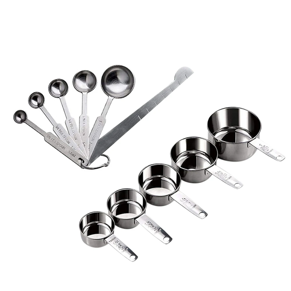 1 set Baking Measuring Spoon Set Stainless Steel Graduated Cups Practical Kitchen Tools Control Gifts
1 set Baking Measuring Spoon Set Stainless Steel Graduated Cups Practical Kitchen Tools Control Gifts