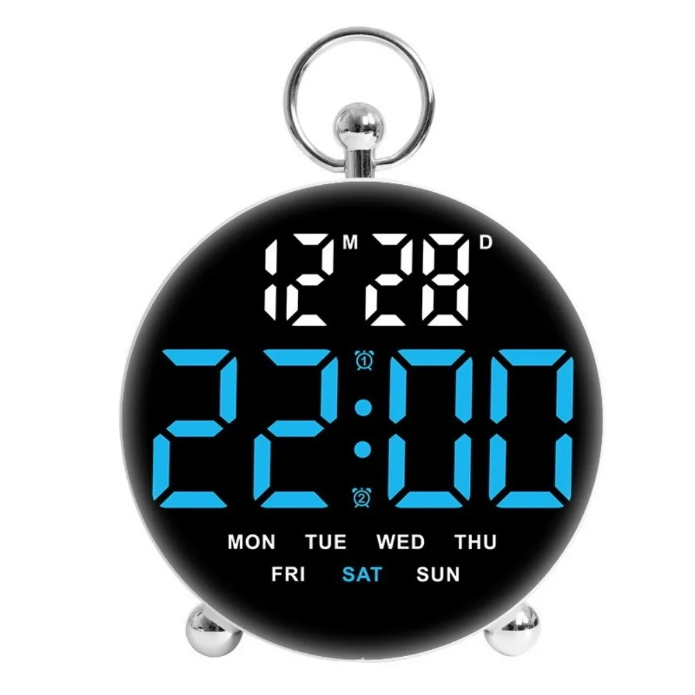 Large-Screen Digital Alarm Clock Round Shape Temperature Display Electronic Clock Adjustable Brightness 2 Set Alarms Table Clock
Large-Screen Digital Alarm Clock Round Shape Temperature Display Electronic Clock Adjustable Brightness 2 Set Alarms Table Clock