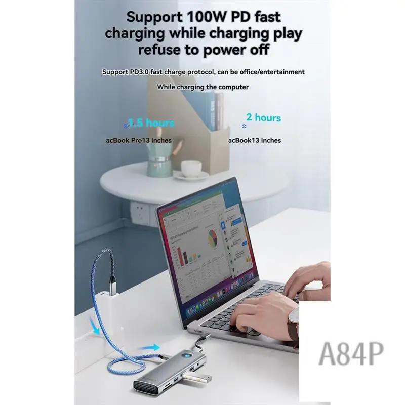 ORICO Type C Docking Station HUB 10-In-1 USB 3.0 Hub PD100W Adapter Forpc Laptop Accessories B
ORICO Type C Docking Station HUB 10-In-1 USB 3.0 Hub PD100W Adapter Forpc Laptop Accessories B