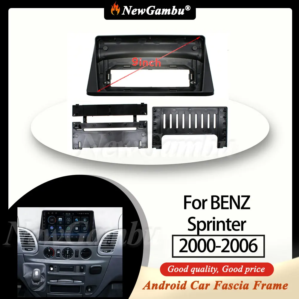 NewGambu 9 Inch Radio Fascia fit For BENZ Sprinter 2000-2006 Fascia Frame No Cable Android Car Trim Panel
NewGambu 9 Inch Radio Fascia fit For BENZ Sprinter 2000-2006 Fascia Frame No Cable Android Car Trim Panel