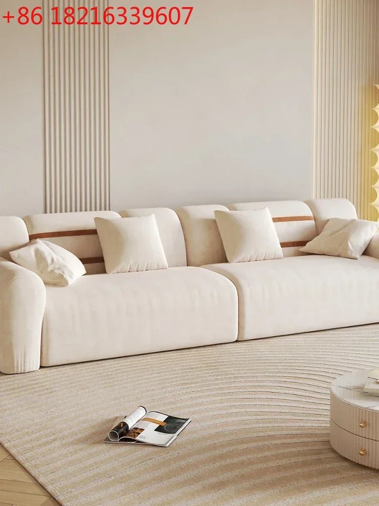 TAO Fabric Sofa Living Room Modern Simple Straight Suede Color Matching Sofa
TAO Fabric Sofa Living Room Modern Simple Straight Suede Color Matching Sofa