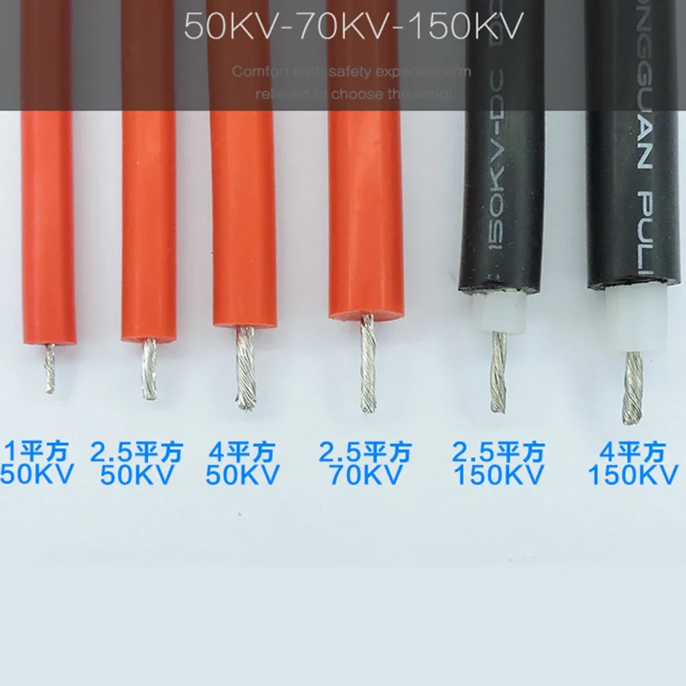 AGG High Voltage Silicone Rubber Cable Wire DC 200KV 2.5 Square Silicone Wire High Temperature 200 degree Car Ignition Wire
AGG High Voltage Silicone Rubber Cable Wire DC 200KV 2.5 Square Silicone Wire High Temperature 200 degree Car Ignition Wire