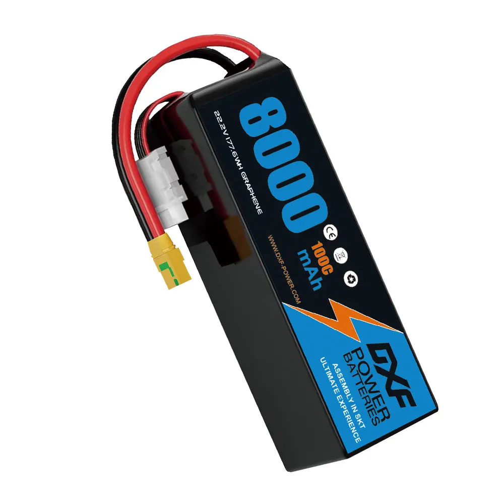 DXF 6S Lipo Battery 22.2V 100C 8000mAh Lipo Battery with XT60 EC5 XT90 Plug Hardcase Battery For 1/8 Buggy RC Car Airplane
DXF 6S Lipo Battery 22.2V 100C 8000mAh Lipo Battery with XT60 EC5 XT90 Plug Hardcase Battery For 1/8 Buggy RC Car Airplane