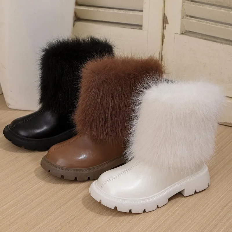 Girls Fashionable Soft Bottom Boot Autumn Winter New Arrival Plush Mouth Chimney Boot Plastic Sole Children's Fashion Boot
Girls Fashionable Soft Bottom Boot Autumn Winter New Arrival Plush Mouth Chimney Boot Plastic Sole Children's Fashion Boot