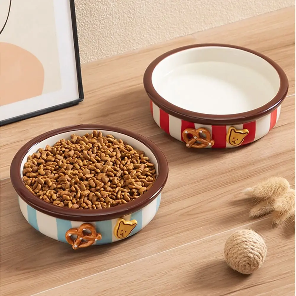Easy To Clean Anti-slip Dog Ceramic Bowl Thicken Anti-Spill Pet Water Feeders Stripe Cute Kitten Food Basin Water
Easy To Clean Anti-slip Dog Ceramic Bowl Thicken Anti-Spill Pet Water Feeders Stripe Cute Kitten Food Basin Water