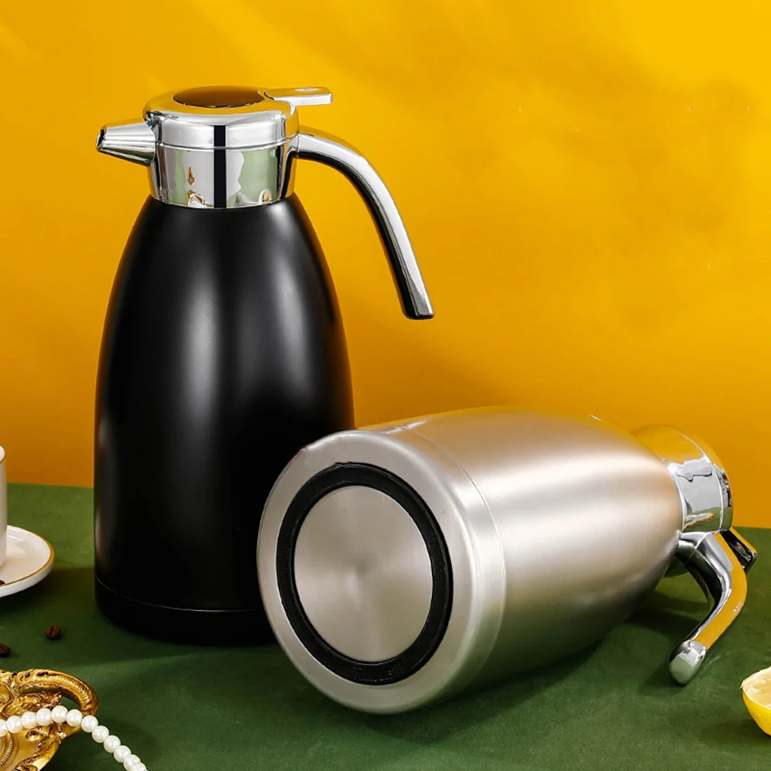 J1UL1N 2.2L Large Capacity Stainless Steel Carafe Home Coffee Kettle Kitchen Tea Pot Pitchers Display Temperature Bottle
J1UL1N 2.2L Large Capacity Stainless Steel Carafe Home Coffee Kettle Kitchen Tea Pot Pitchers Display Temperature Bottle