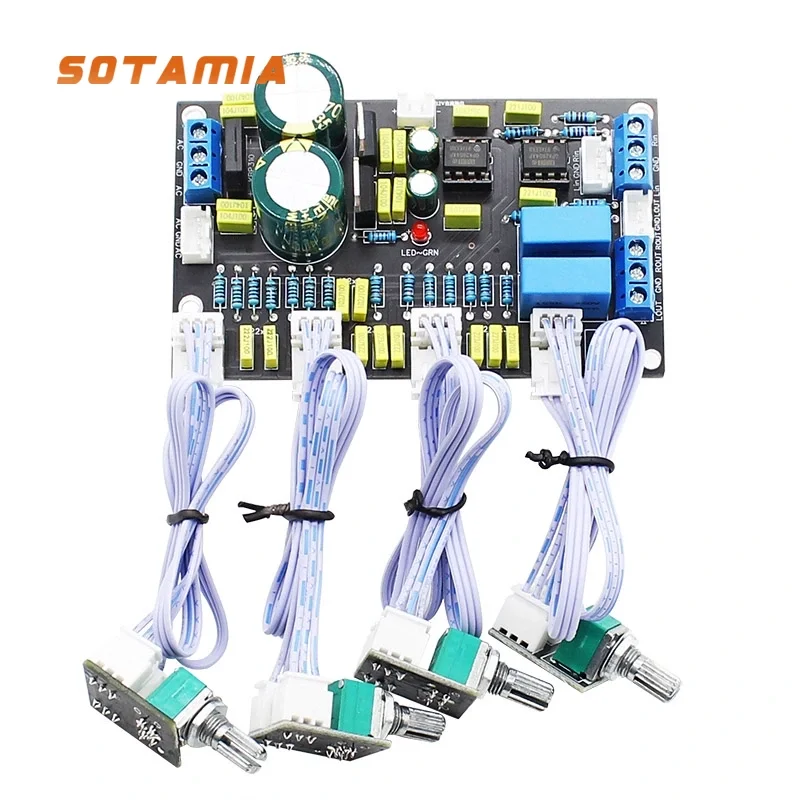 SOTAMIA OPA2604 Тональный предусилитель, аудиоплата, HIFI предусилитель, твитер, регулировка средних басов, DIY усилитель мощности звука
SOTAMIA OPA2604 Тональный предусилитель, аудиоплата, HIFI предусилитель, твитер, регулировка средних басов, DIY усилитель мощности звука