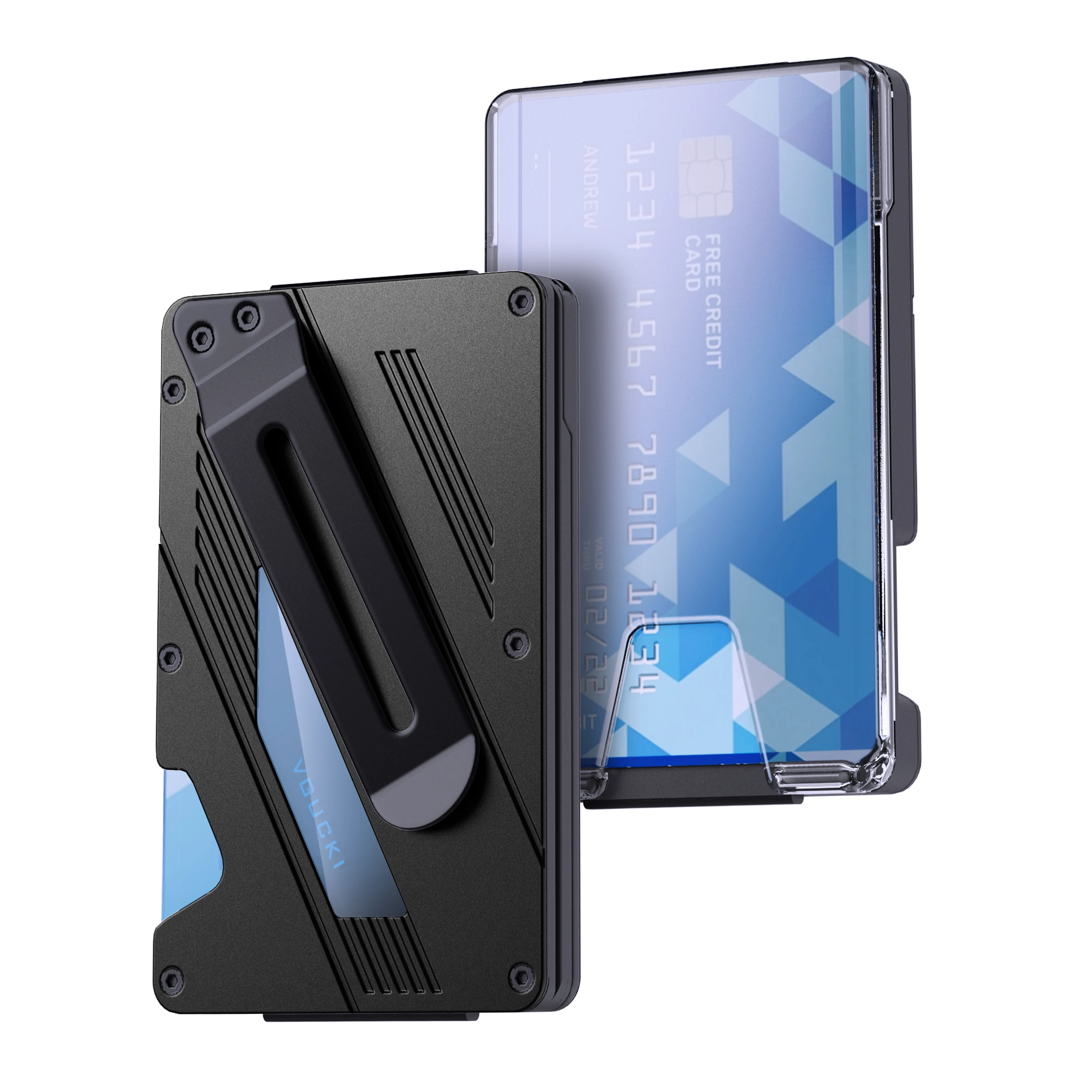 Wallet for Men- Slim Aluminum Metal Money Clip Wallet with Clear ID Card Holder, RFID Blocking,Ultra-Thin Tactical Wallet
Wallet for Men- Slim Aluminum Metal Money Clip Wallet with Clear ID Card Holder, RFID Blocking,Ultra-Thin Tactical Wallet