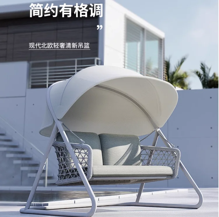 Swing Outdoor garden aluminum hammock adult hanging chair thickened single hanging basket Rocking chair double swing
Swing Outdoor garden aluminum hammock adult hanging chair thickened single hanging basket Rocking chair double swing
