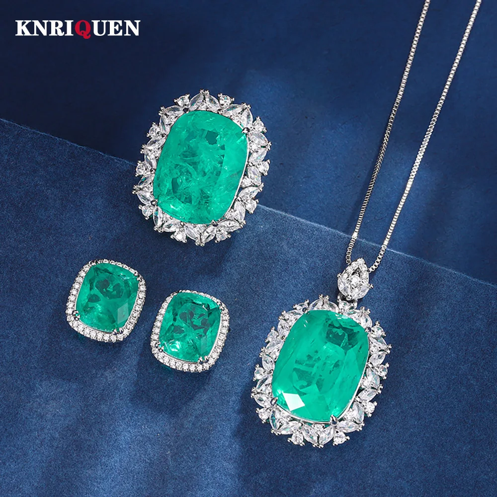 Luxury Vintage Emerald Necklace Pendant Ring Earrings for Women Gemstone Lady Party Fine Jewelry Sets Accessories New Year Gift
Luxury Vintage Emerald Necklace Pendant Ring Earrings for Women Gemstone Lady Party Fine Jewelry Sets Accessories New Year Gift