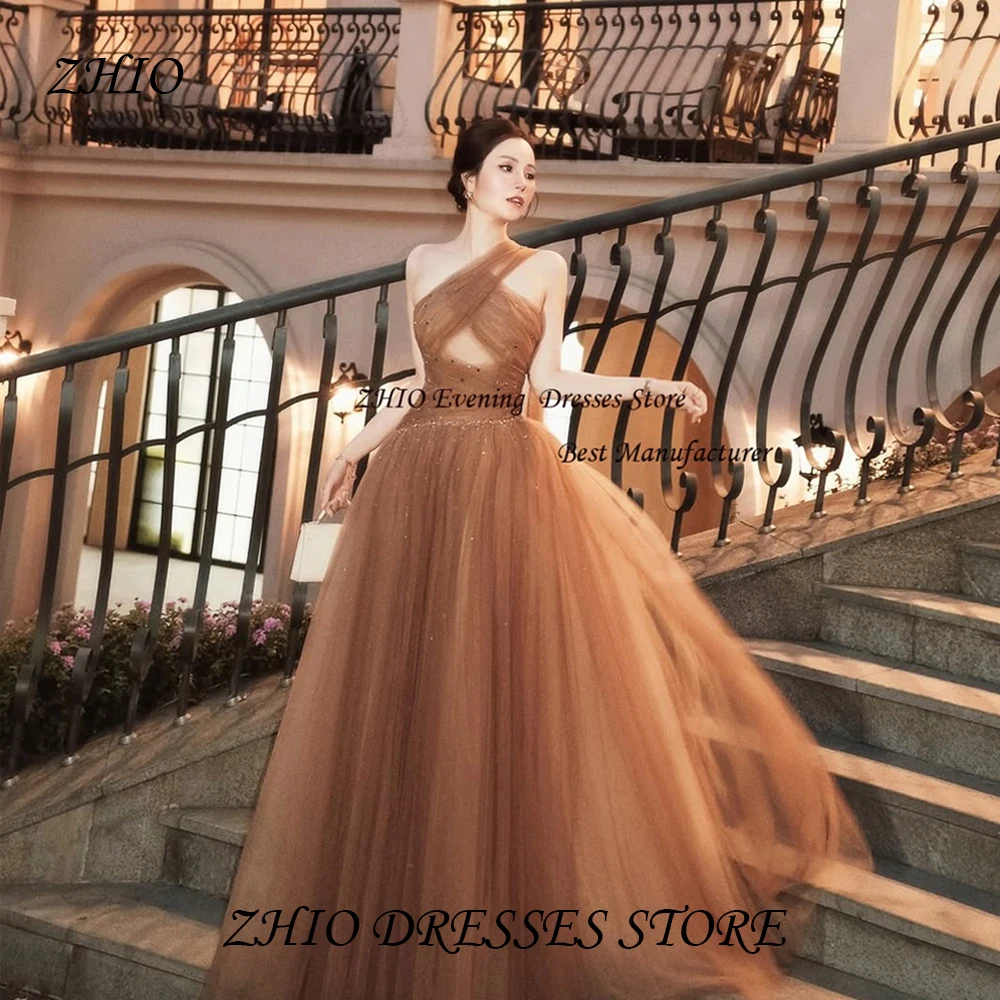 ZHIO Luxury Shiny Tulle Illusion A Line One-Shoulder Strapless Evening Gown Dresses Floor Length Sweep Train Formal Prom Gowns
ZHIO Luxury Shiny Tulle Illusion A Line One-Shoulder Strapless Evening Gown Dresses Floor Length Sweep Train Formal Prom Gowns