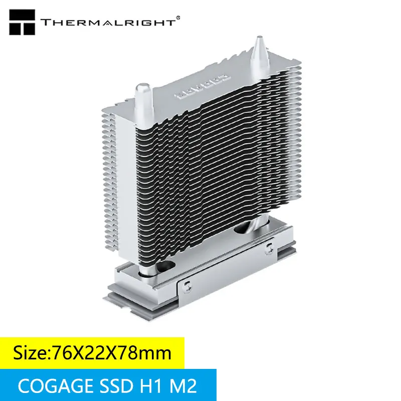Thermalright COGAGE SSD H1 M.2 solid-state single tower radiator, supports PCI-E5.0/passive solid-state hard disk radiator
Thermalright COGAGE SSD H1 M.2 solid-state single tower radiator, supports PCI-E5.0/passive solid-state hard disk radiator
