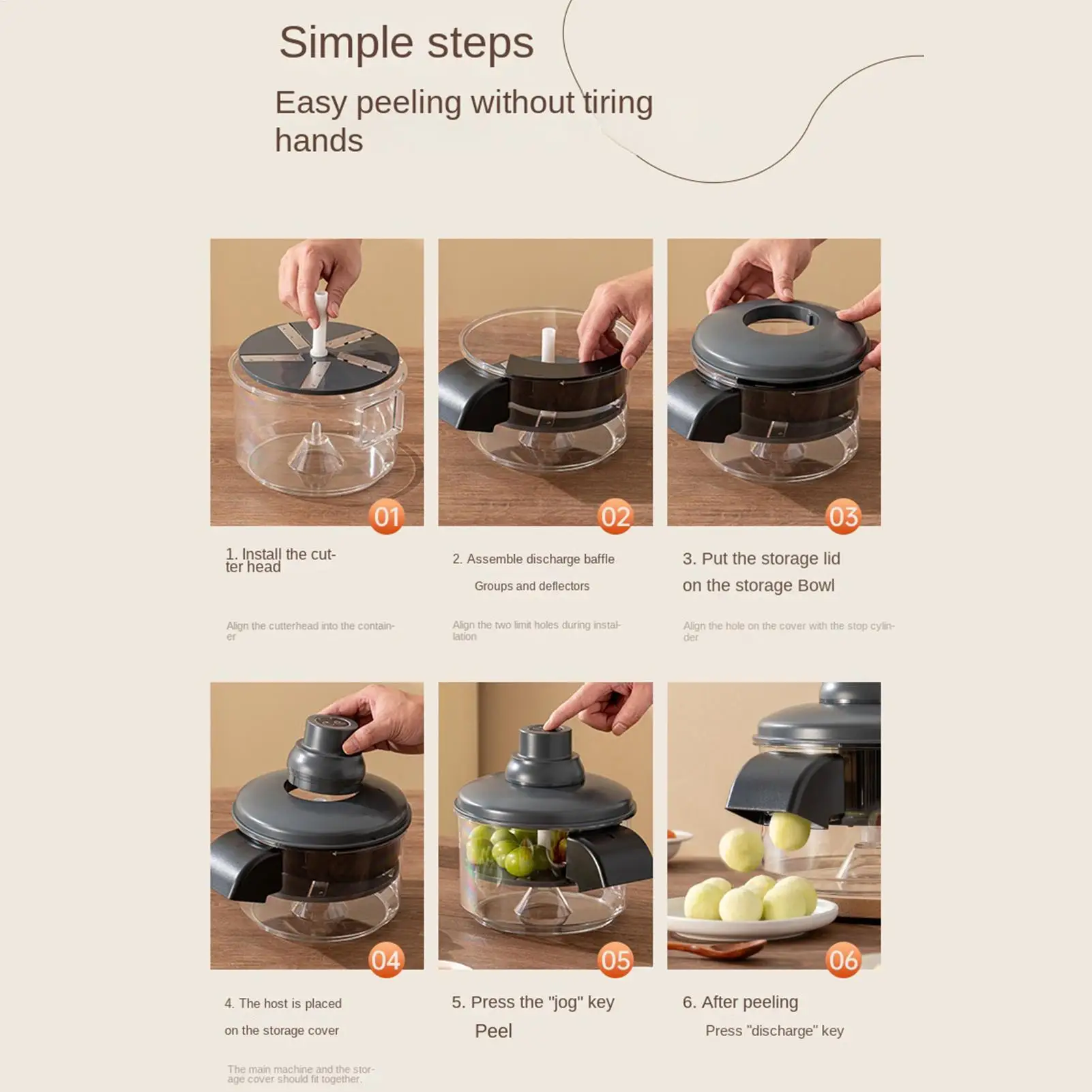 Автоматическая электрическая овощечистка для фруктов, перезаряжаемая, компактная, для чистки чеснока и вишни, для дома и общежития
Автоматическая электрическая овощечистка для фруктов, перезаряжаемая, компактная, для чистки чеснока и вишни, для дома и общежития