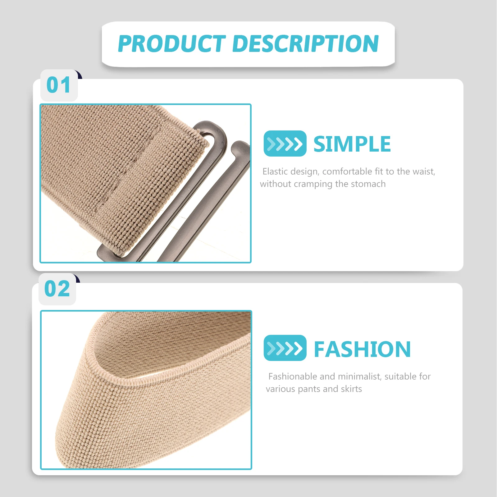 Elastic Waist Black Khaki Stretchy Women's Belt for Jeans Trouser PU Durable Elastic Belt for Women Men
Elastic Waist Black Khaki Stretchy Women's Belt for Jeans Trouser PU Durable Elastic Belt for Women Men