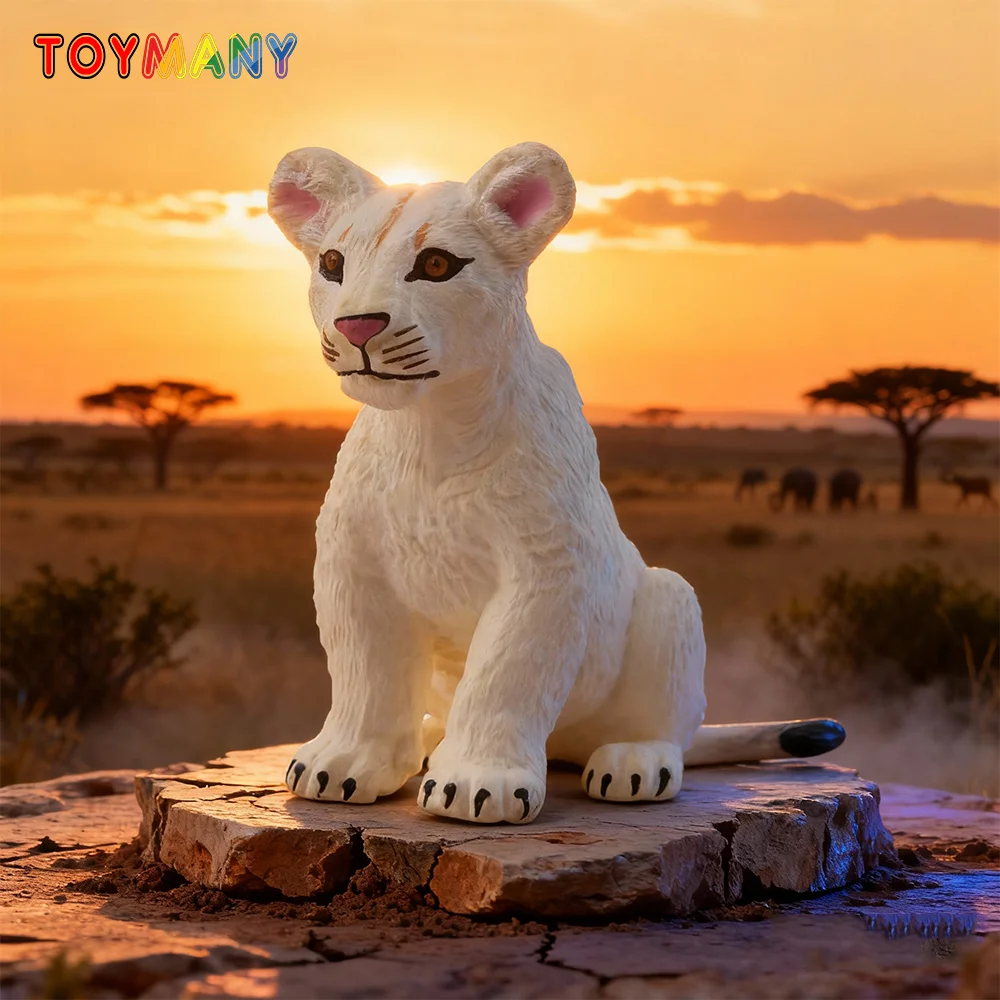Toymany Simulation Sitting White Lion Cub Wildlife Animal Model Toy Mini Figures Dolls Action Figurines Toys for Children Gift
Toymany Simulation Sitting White Lion Cub Wildlife Animal Model Toy Mini Figures Dolls Action Figurines Toys for Children Gift