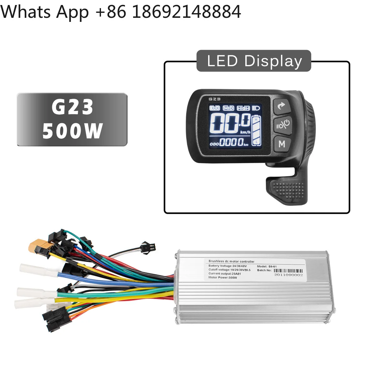 Brushless controller gz3 meter 24v-48v 500w bicycle modification parts
Brushless controller gz3 meter 24v-48v 500w bicycle modification parts