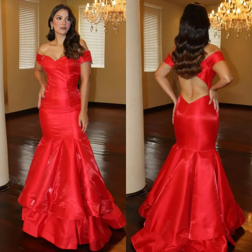 Customized High Quality Fashion Charmeuse Ruched Pleat Mermaid Off-the-shoulder Long Dresses Bespoke Occasion Dresses Elegant
Customized High Quality Fashion Charmeuse Ruched Pleat Mermaid Off-the-shoulder Long Dresses Bespoke Occasion Dresses Elegant
