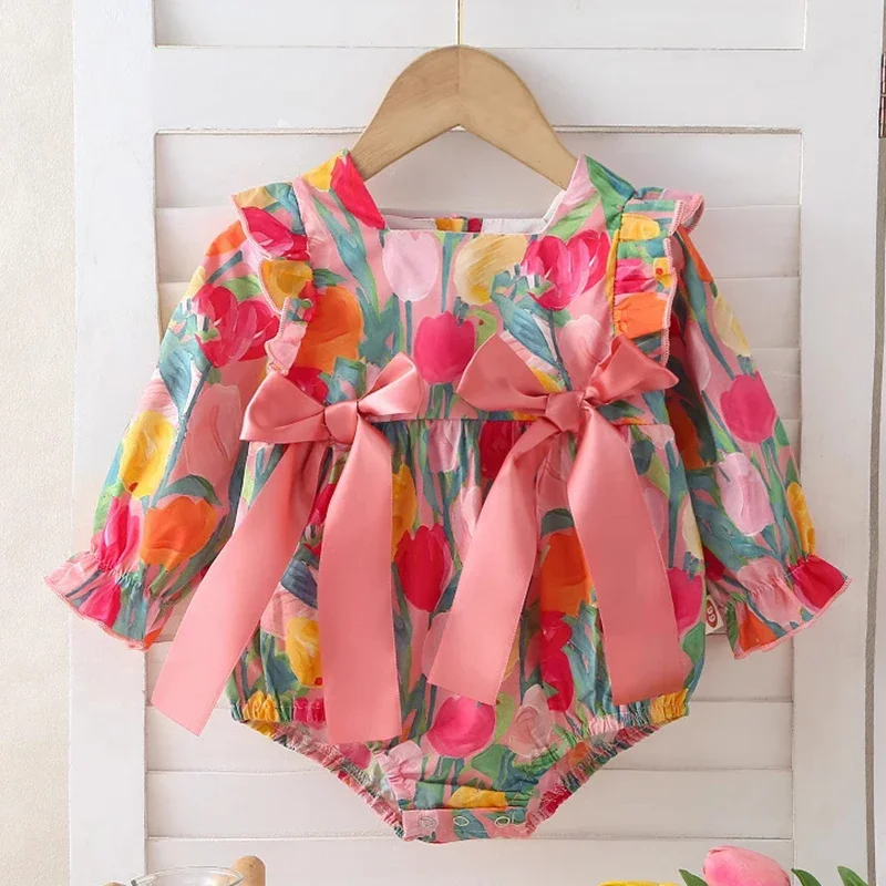 2025 New Autumn Toddler Baby Girl Romper Long Sleeved Floral Print Infant Baby Girls Jumpsuit 0-24M Children Clothes
2025 New Autumn Toddler Baby Girl Romper Long Sleeved Floral Print Infant Baby Girls Jumpsuit 0-24M Children Clothes