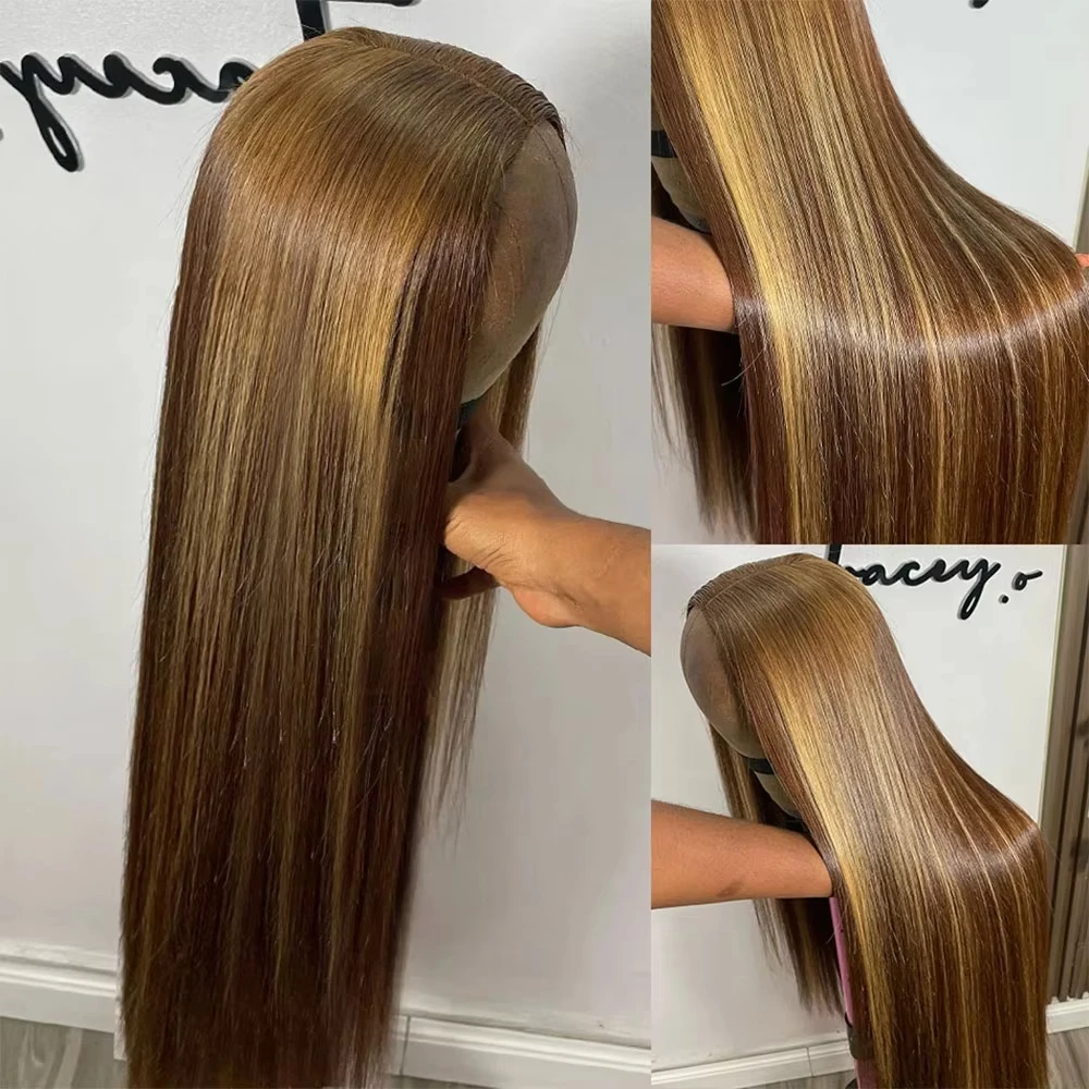 250 Density P4/27 Highlight Full Frontal 13x6 Lace Preplucked Colored Straight Frontal Wig 36Inch 13x4 HD Transparent Lace Human Hair Wigs
250 Density P4/27 Highlight Full Frontal 13x6 Lace Preplucked Colored Straight Frontal Wig 36Inch 13x4 HD Transparent Lace Human Hair Wigs